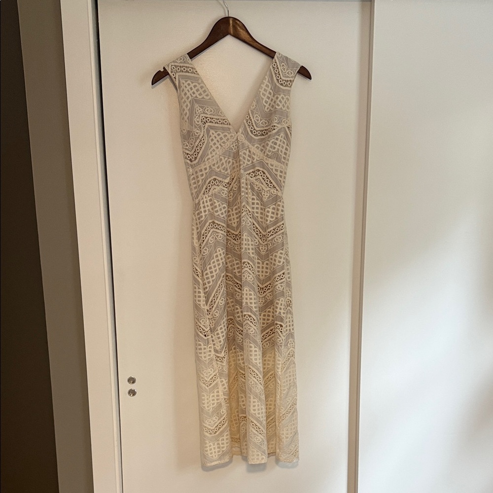 Myne Ashley Ann Elegant Wedding Cream Lace Dress